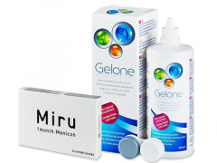 Miru (6 lenses) + Gelone Solution 360 ml
