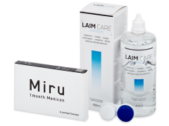 Miru 1month Menicon (6 lenses) + Laim-Care Solution 400 ml