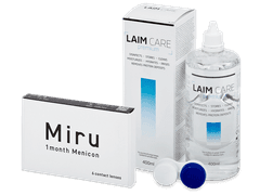 Miru 1month Menicon (6 lenses) + Laim-Care Solution 400 ml
