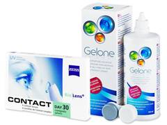 Carl Zeiss Contact Day 30 Compatic (6 lenses) + Gelone Solution 360 ml