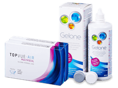 TopVue Air Multifocal (6 lenses) + Gelone Solution 360 ml