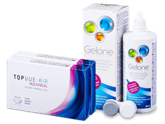 TopVue Air Multifocal (6 lenses) + Gelone Solution 360 ml