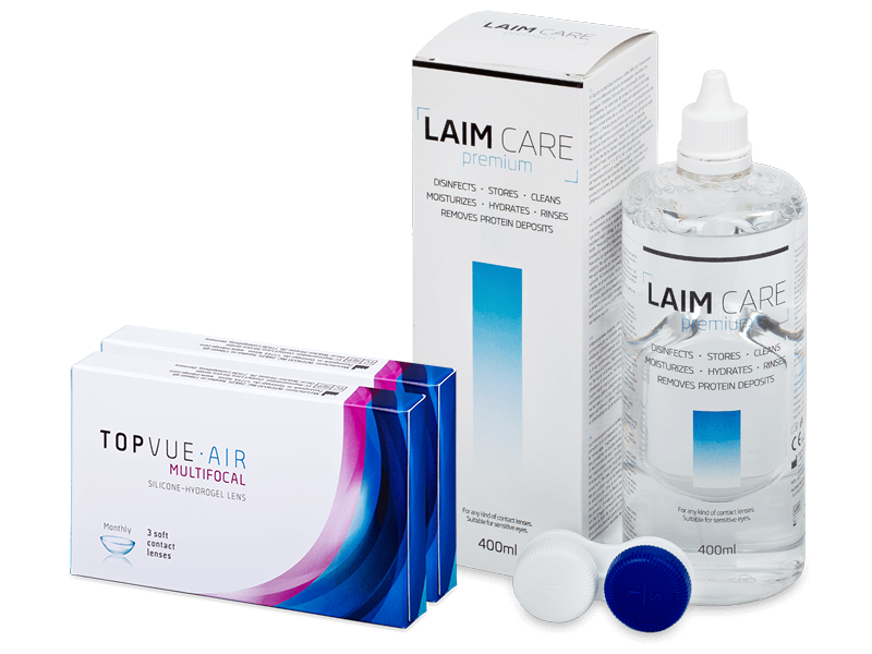 TopVue Air Multifocal (6 lenses) + Laim-Care Solution 400 ml