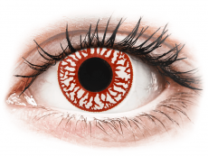 Blood Shot contact lenses - ColourVue Crazy (2 daily coloured lenses)