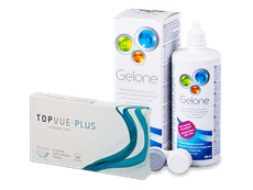 TopVue Monthly Plus (6 lenses) + Gelone Solution 360 ml
