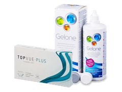 TopVue Monthly Plus (6 lenses) + Gelone Solution 360 ml