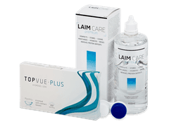 TopVue Monthly Plus (6 lenses) + LAIM-CARE Solution 400 ml