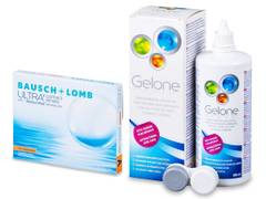 Bausch + Lomb ULTRA for Astigmatism (3 lenses) + Gelone Solution 360 ml