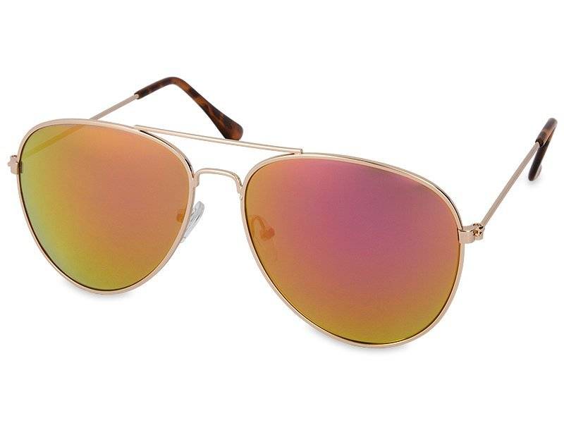 Sunglasses Gold Pilot - Pink/Orange 