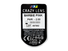 CRAZY LENS - Barbie Pink - power (2 daily coloured lenses)