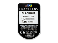 CRAZY LENS - Black Out - power (2 daily coloured lenses)
