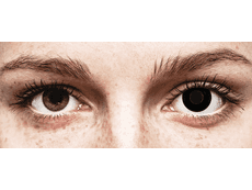 CRAZY LENS - Black Out - power (2 daily coloured lenses)