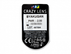 CRAZY LENS - Byakugan - power (2 daily coloured lenses)