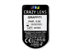 CRAZY LENS - Graffiti - plano (2 daily coloured lenses)