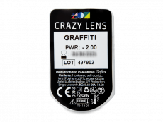 CRAZY LENS - Graffiti - power (2 daily coloured lenses)