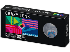 CRAZY LENS - Harlequin - power (2 daily coloured lenses)