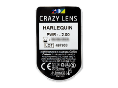 CRAZY LENS - Harlequin - power (2 daily coloured lenses)