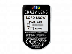 CRAZY LENS - Lord Snow - plano (2 daily coloured lenses)