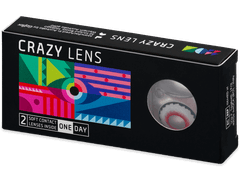 CRAZY LENS - Mad Clown - plano (2 daily coloured lenses)