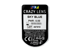CRAZY LENS - Sky Blue - plano (2 daily coloured lenses)