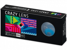 CRAZY LENS - Sky Blue - plano (2 daily coloured lenses)