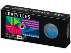 CRAZY LENS - Sky Blue - plano (2 daily coloured lenses)