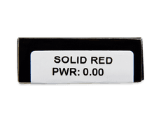 CRAZY LENS - Solid Red - plano (2 daily coloured lenses)