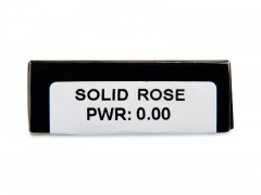CRAZY LENS - Solid Rose - plano (2 daily coloured lenses)