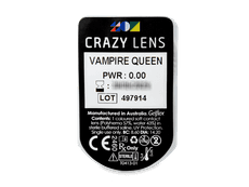 CRAZY LENS - Vampire Queen - plano (2 daily coloured lenses)