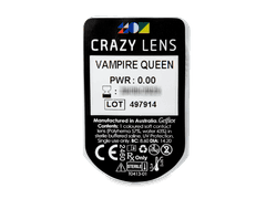 CRAZY LENS - Vampire Queen - plano (2 daily coloured lenses)