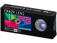 CRAZY LENS - Solid Violet - plano (2 daily coloured lenses)