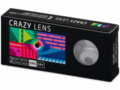 CRAZY LENS - WhiteOut - plano (2 daily coloured lenses)