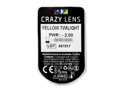 CRAZY LENS - Yellow Twilight - power (2 daily coloured lenses)