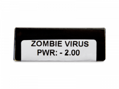 CRAZY LENS - Zombie Virus - power (2 daily coloured lenses)