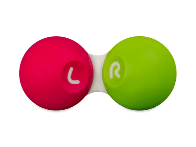 Contact lens case - Pink & green