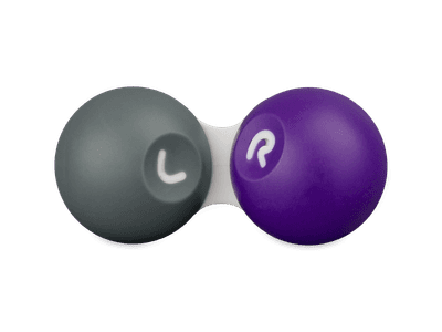 Contact lens case - Grey & purple