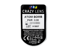 CRAZY LENS - Atom Bomb - plano (2 daily coloured lenses)