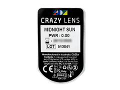 CRAZY LENS - Midnight Sun - plano (2 daily coloured lenses)