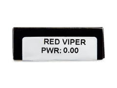 CRAZY LENS - Red Viper - plano (2 daily coloured lenses)