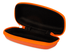 Zip up glasses case for kids - orange 