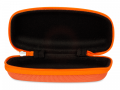 Zip up glasses case for kids - orange 
