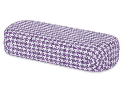 Glasses case - Rooster purple & white 