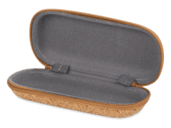 Zip-up cork case for glasses 