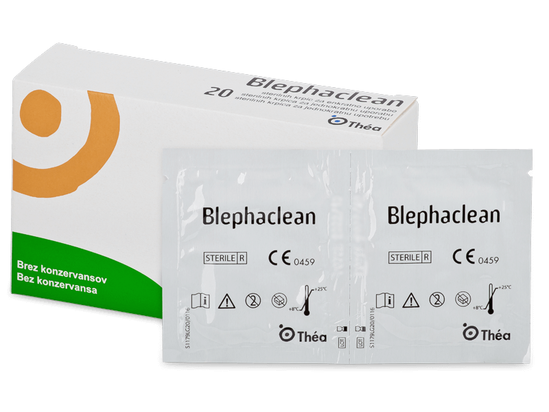 Blephaclean sterile wipes for eyelid hygiene 20 pieces Alensa UAE
