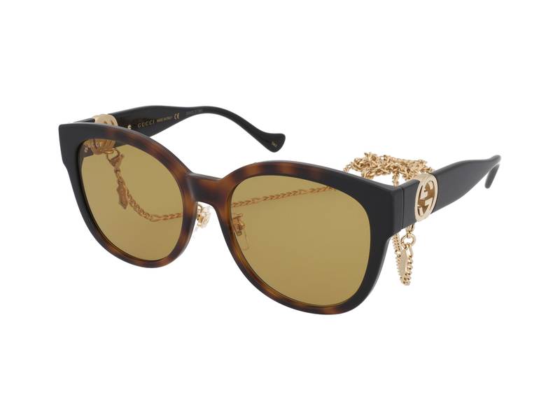 美品/付属品有]GucciキャットアイラウンドサングラスGG1028SK 直営店 