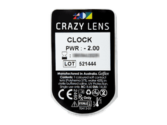 CRAZY LENS - Clock - power (2 daily coloured lenses)