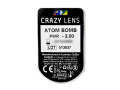 CRAZY LENS - Atom Bomb - power (2 daily coloured lenses)