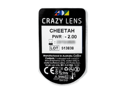 CRAZY LENS - Cheetah - power (2 daily coloured lenses)