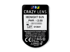 CRAZY LENS - Midnight Sun - power (2 daily coloured lenses)