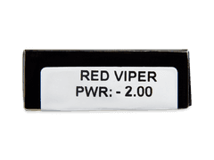 CRAZY LENS - Red Viper - power (2 daily coloured lenses)